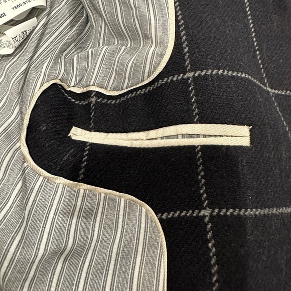 Zara Black with grey windowpane stripe blazer - Picture 9 of 10